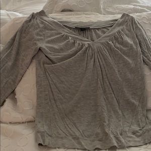 Express grey blouse